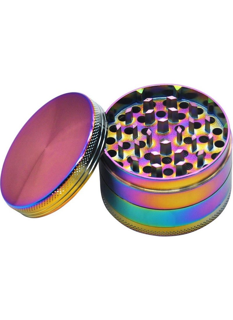 Valkyrie 40 mm 4 Layer Colorful Zinc Alloy Herbal Grinder Spice Herb Herb Tobacco Grinder  - Image 1