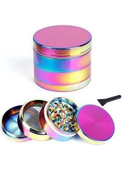 Valkyrie 40 mm 4 Layer Colorful Zinc Alloy Herbal Grinder Spice Herb Herb Tobacco Grinder  - Image 2