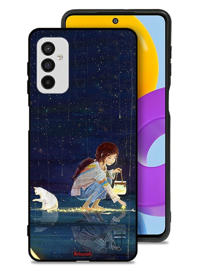 Tolwak Samsung Galaxy M52 5G Protective Case Cover Collecting Stars Art - Image 1