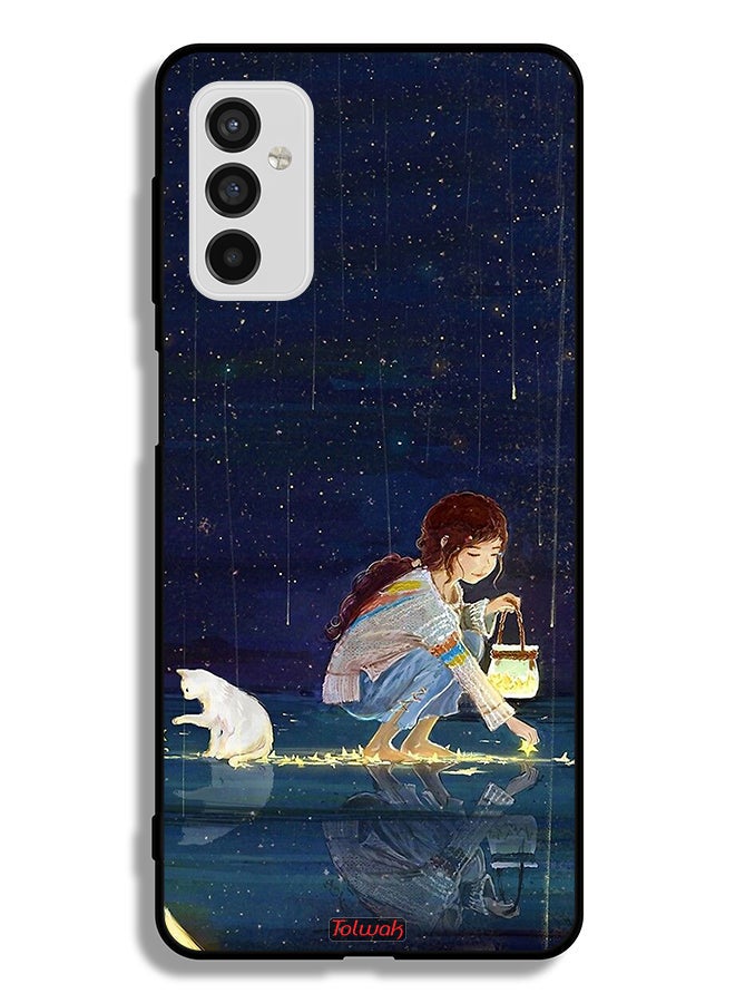 Tolwak Samsung Galaxy M52 5G Protective Case Cover Collecting Stars Art - Image 2