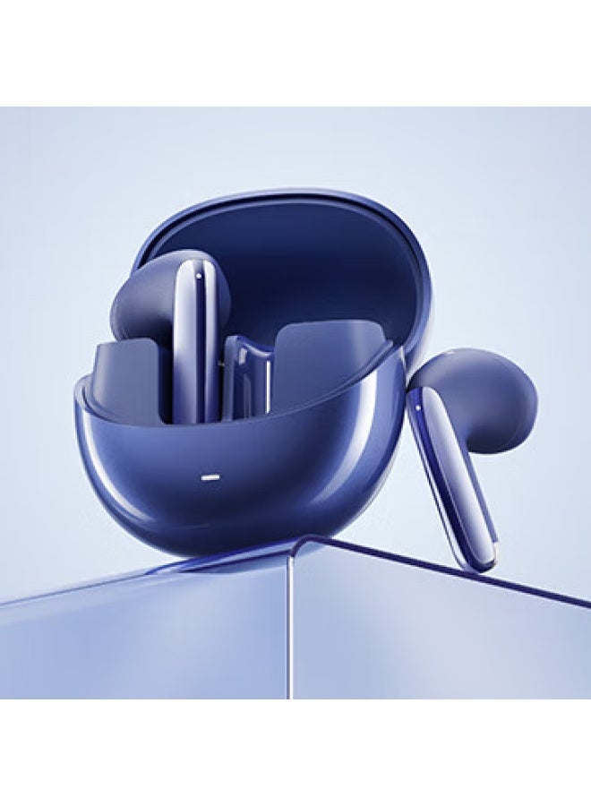 Qcy Ailybuds Pro True Wireless Bluetooth Earphones, Semi-in Active Noise Cancellation, Gaming Sports Music Earphones, High-resolution Sound Quality, Xiao Q Dou, Blue
