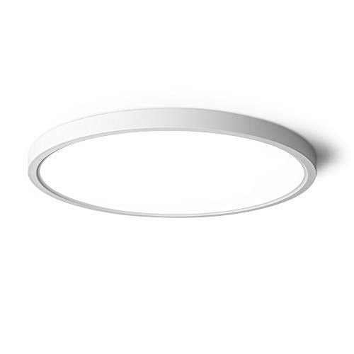 TALOYA LED Ceiling Light Living Room White, 15.8 Inch Thin Flat Modern Flush Mount Lighting Fixture for Bedroom,5 Color Temperatures in 1, 24w Round 0.94 Inch Thickness - Image 1