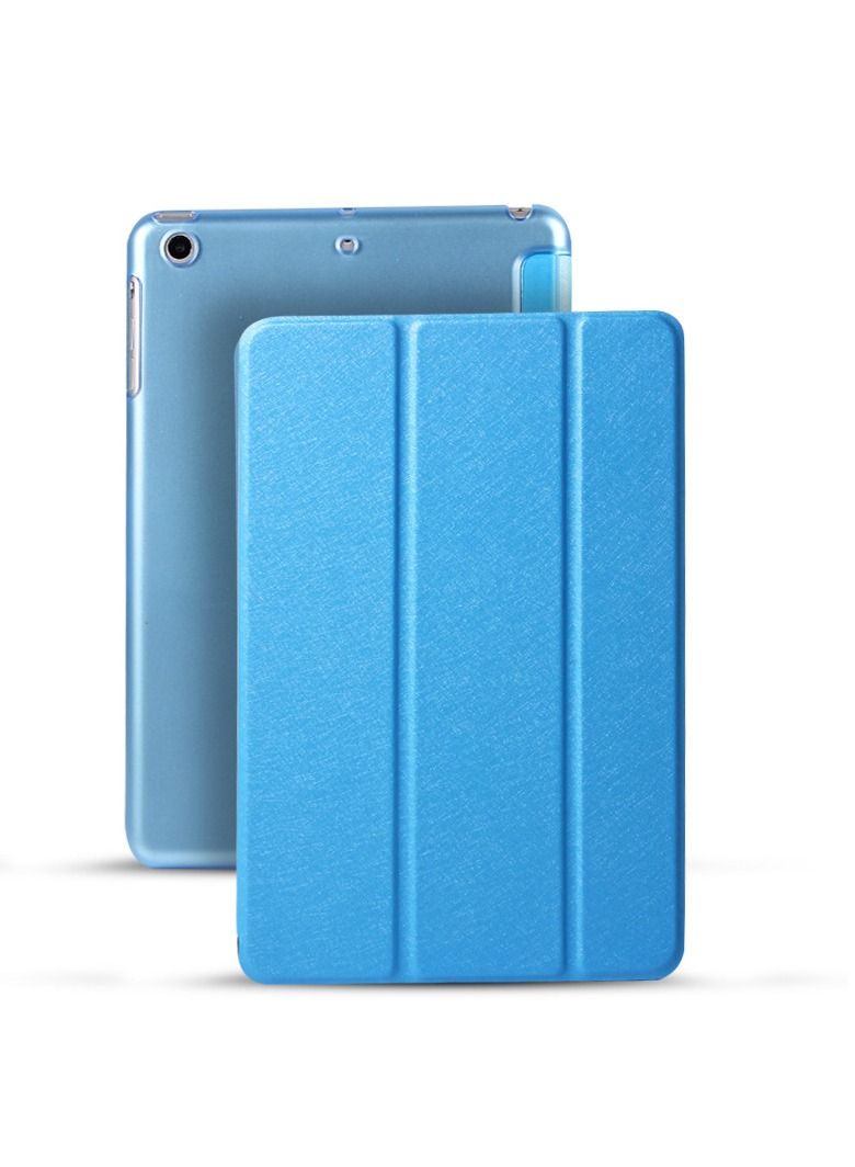 Loquat Three Fold Smart Protective Case For Blue iPad
