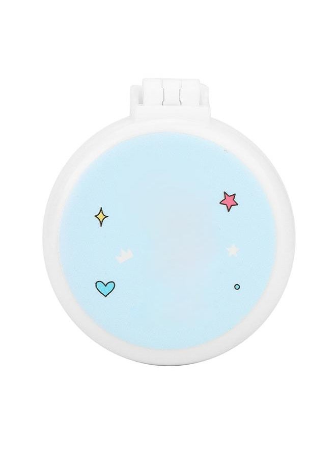 Thoraya Portable Folding Comb Cute Cartoon Pattern Massage Hair Comb with Mirror (Pink Horse)  - Image 1