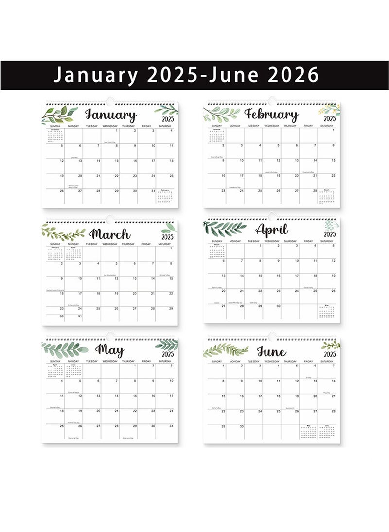 Magic Park - 2025 Calendar,18 Months Wall Calendar Jan 2025 - Jun 2026 Monthly Weekly Planner Calendar Wall Calendar with Thick Paper - Image 1