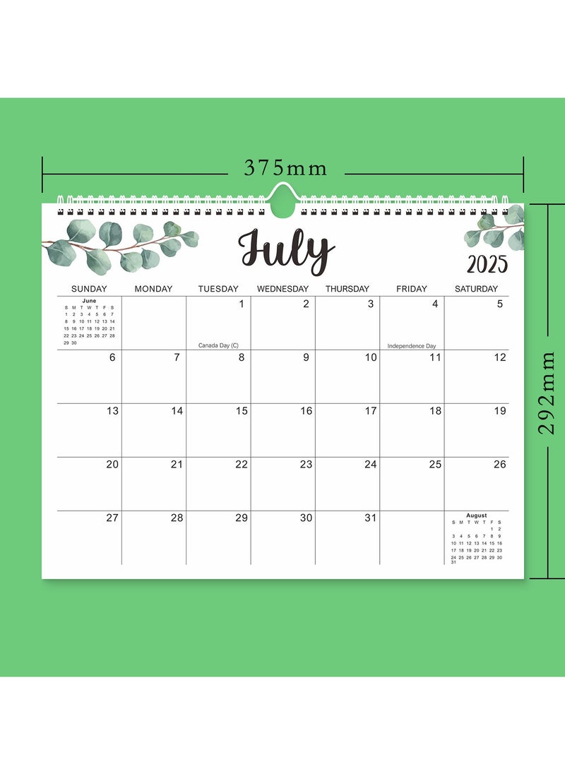Magic Park - 2025 Calendar,18 Months Wall Calendar Jan 2025 - Jun 2026 Monthly Weekly Planner Calendar Wall Calendar with Thick Paper - Image 1