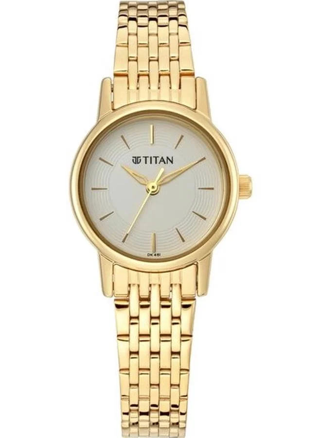 TITAN Women's Metal Analog Watch 2593YM02 - 25 mm