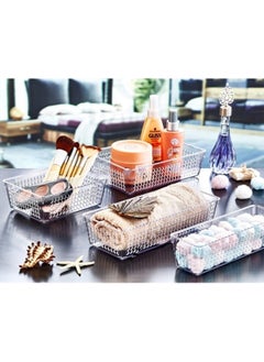 Boz House 4 Piece Clear Acrylic Drawer, Desk, Cabinet, Makeup Organizer  - Image 2