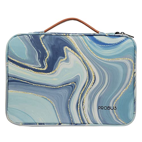 Probus Gilt Marble Canvas Printed Laptop Sleeve Case Cover for Macbook/Laptop | Compatible with 13.3" Laptops - Image 1