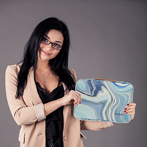 Probus Gilt Marble Canvas Printed Laptop Sleeve Case Cover for Macbook/Laptop | Compatible with 13.3" Laptops - Image 2