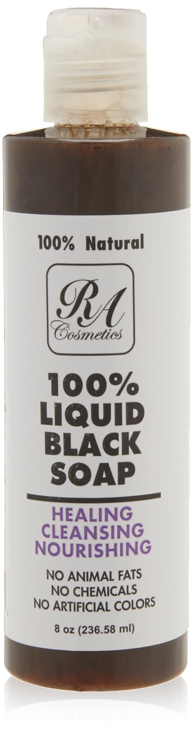 RA COSMETICS 100 African Liquid Natural Black Soap  8 oz