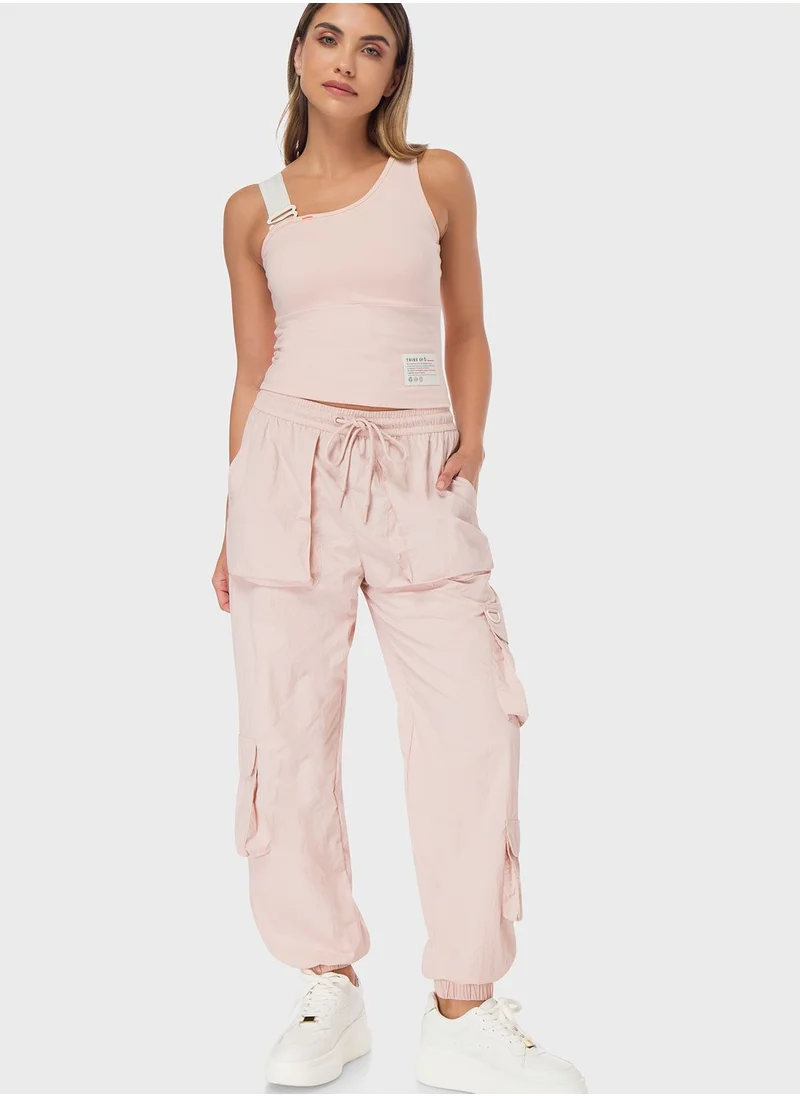 TRIBE OF 6 Ayla Logo Pants