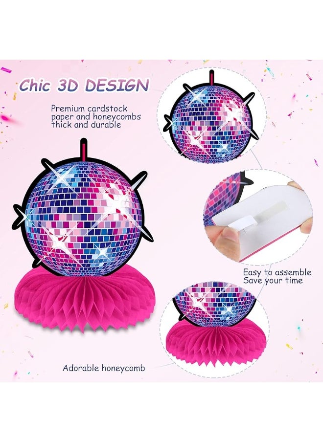 70s Party Decorations Back to 70s Honeycomb Centerpieces Party Decorations 70s Disco Party Favors Throwback 70's Boogie Party Centerpieces Table Toppers Decors for 70s Nostalgic Party Supplies
