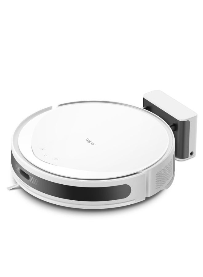 تي بي لينك روبوت مكنسة وممسحة Tapo RV20 Max بقوة شفط 5300Pa مع نظام ملاحة MagSlim™ LiDAR، تصميم فائق النحافة 83mm، تنظيف قابل للتخصيص، شحن تلقائي، وتحكم صوتي لتنظيف المنزل بكفاءة وشمولية - أبيض - Image 2