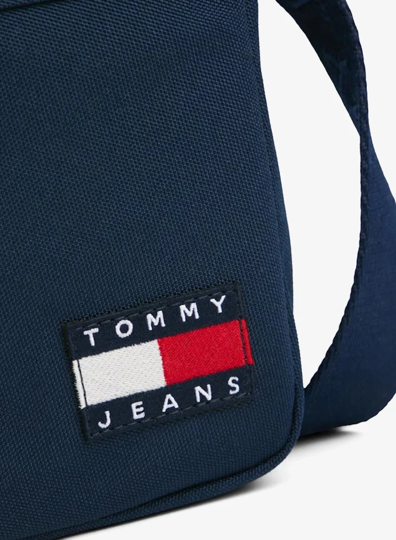 Tommy Jeans Blue Essential Flag Badge Reporter Bag for Men | Best Price UAE