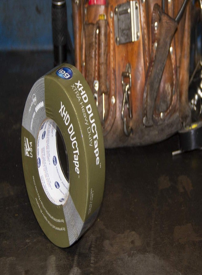 اي بس سي شريط لاصق IPG XHD DUCTape، شريط لاصق شديد التحمل، 1.88 بوصة × 10 ياردة، فضي (لفة واحدة) - Image 4