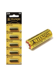 TIANQIU 5-Pieces Tianqiu 23A Alarm Alkaline 12V Batteries  - Image 1