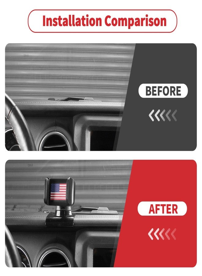 Linskip Phone Holder Compatible with Jeep Wrangler JL JLU＆ Jeep Gladiator JT 2018-2023, Phone Mount Accessories for Jeep Wrangler JL & Gladiator JT - Image 2