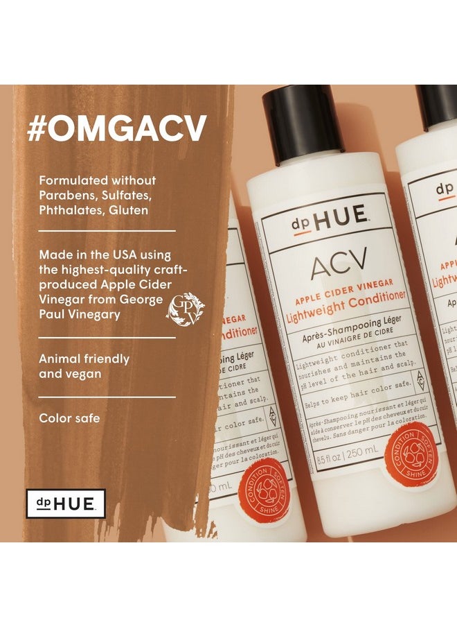 dpHUE - Apple Cider Vinegar Lightweight Conditioner 8.5 Fl Oz Hydrates Adds Shine & Helps Protect Color With Aloe Vera Shea Butter & Panthenol - Image 1
