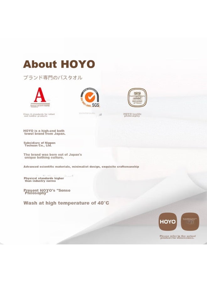 Hoyo Towel For Men And Women, Class A Pure Cotton Towel, Household Bath Absorbent Quick-Drying Towel, 33*72Cm, Light Gray - Image 5