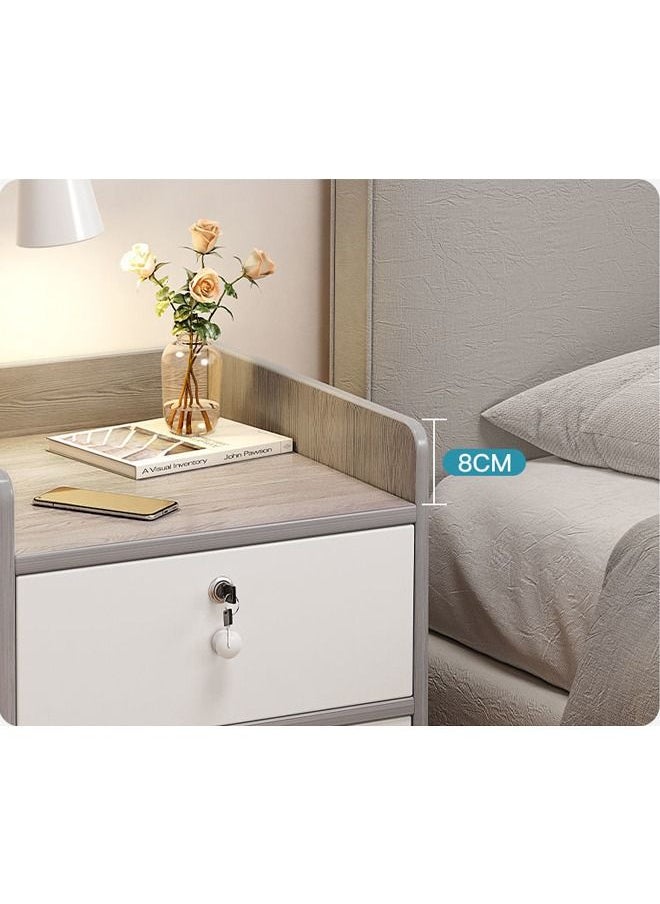 keke Home Bedside Storage Cabinet With Drawer And Shelf  - Image 4