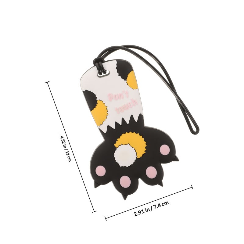 Cute Cat Paw Luggage - Funny Suitcase Label Baggage Identifiers Name Id Kids Backpack Tags Baggage Identifiers For Suitcases Bags - Image 2