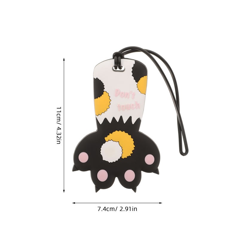 Cute Cat Paw Luggage - Funny Suitcase Label Baggage Identifiers Name Id Kids Backpack Tags Baggage Identifiers For Suitcases Bags - Image 4
