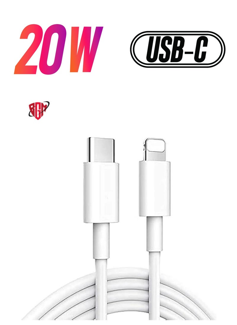 BGM - 20W Fast Charging Compaible For iphone 12 mini/12/12 Pro/13/13 pro/13 promax/13mini,Type C to Lightning Cable[MFi Certified] USB C to Apple PD Cable Fast Charger, iPad, - Image 1