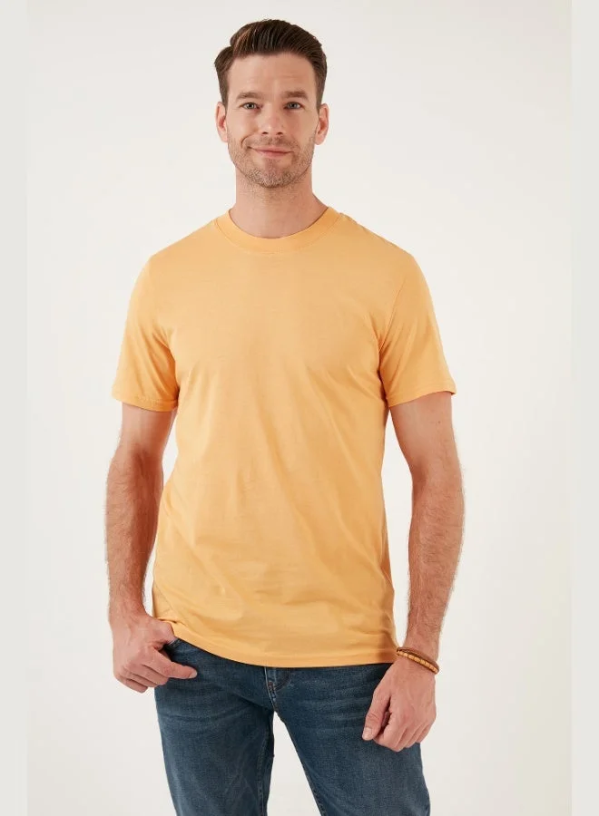 Buratti  Buratti Cotton Regular Fit Crew Neck Basic T-Shirt Men's T-SHIRT 59020201 for Men | Best Price UAE