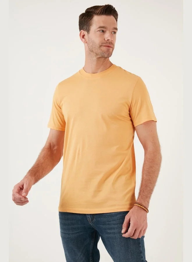 Buratti  Buratti Cotton Regular Fit Crew Neck Basic T-Shirt Men's T-SHIRT 59020201 for Men | Best Price UAE