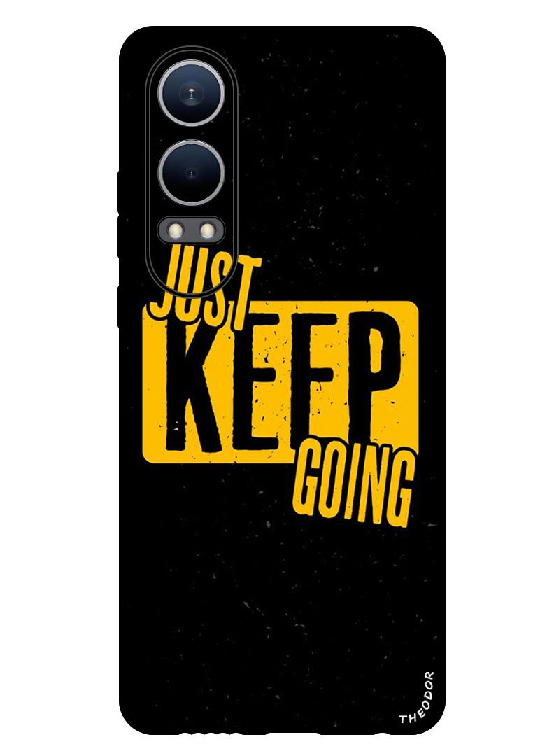 Theodor Protective Case Anti Scratch Shock Proof Bumper Cover For OnePlus Nord CE4 Lite Keep going - Image 1