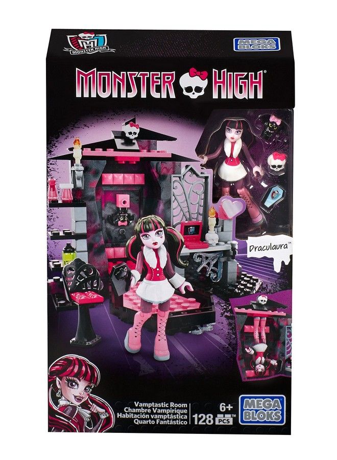 Mega Bloks Monster High Draculaura's Vamptastic, Room Building Set - Image 2