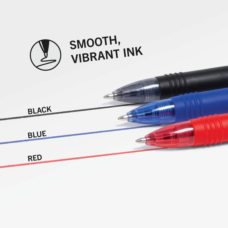 Zebra Pen Z-Grip Retractable Ballpoint Pen, Smooth-Flowing Black/Blue/Red Ink, 1.0mm Medium Point, School Supplies, Teacher Supplies, and Office Supplies, 48-Pack (22048) - Image 4