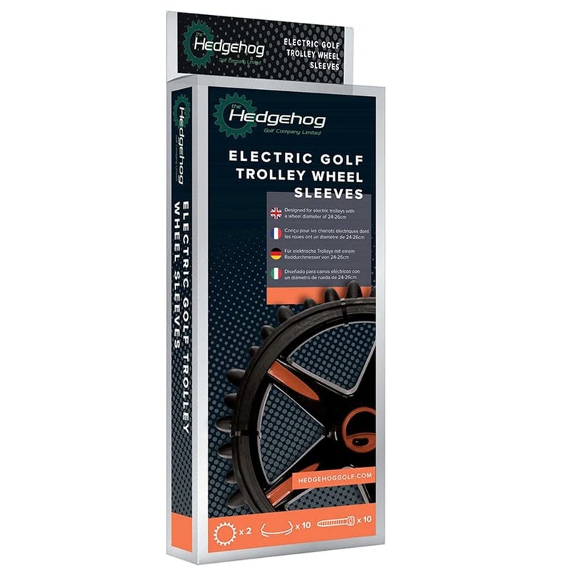 Hedgehog Unisex's Winter Sleeves Golf Trolley, Black, Fits Wheel Diameters of 24-26cm - Image 1