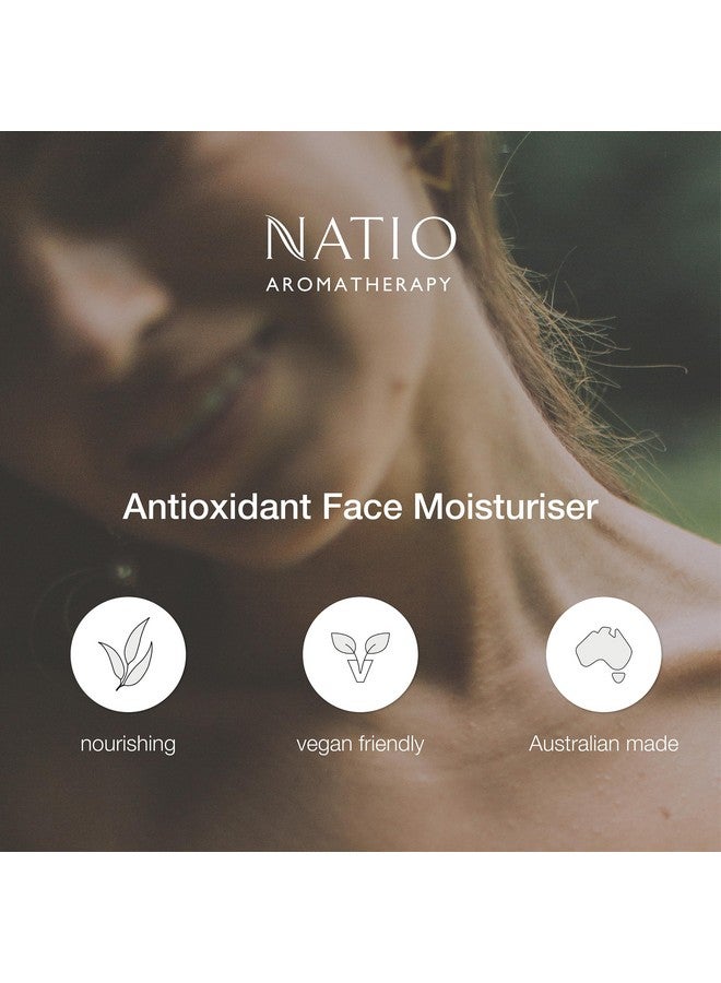 ناتيو مرطب الوجه المضاد للأكسدة من ناشيو أستراليا، 3.3 أونصة - كريم وجه مضاد للشيخوخة - خلاصة ثمر الورد وفيتامين هـ - لوشن للوجه لجميع أنواع البشرة - Image 4