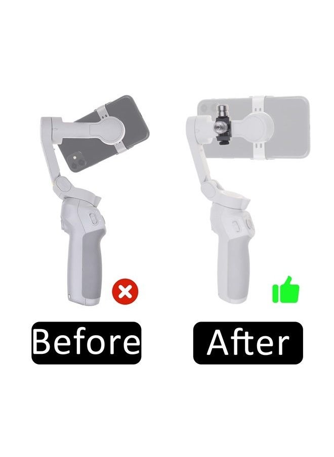 Camkix Smartphone Gimbal Counterweight Set - 1X Counterbalance Clip Mount, 4X Stabilizer Screws - Compatible with DJI Osmo Mobile 1/2, Zhiyun Smooth 4, Zhiyun Smooth Q, Feiyu Vimble 2, Evo Shift
