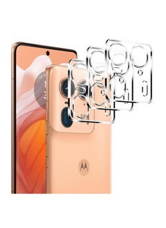 OCTOBER العبوة تتضمن ثلاث قطع: واقي كاميرا من الزجاج المقوى لجهاز Motorola Moto Edge 50 Ultra، وواقي عدسة زجاجي واحد متكامل بدقة عالية ومقاوم للخدش لجهاز Motorola Moto Edge 50 Ultra.  - Image 1