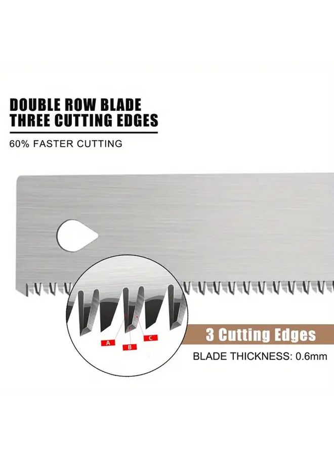Flush Cut Hand Saw Heavy Duty Metal Construction For Woodworking Garden DIY - Image 4