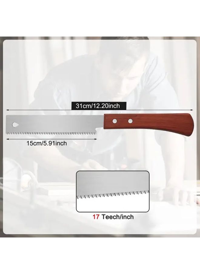 Flush Cut Hand Saw Heavy Duty Metal Construction For Woodworking Garden DIY - Image 5