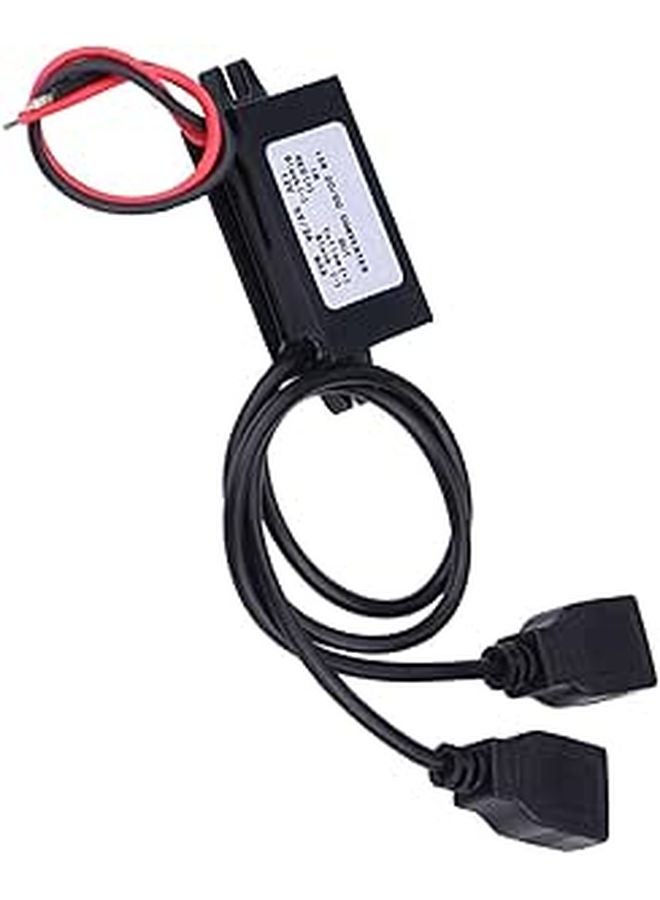 شاحن سيارة مزدوج USB محول وحدة محول DC 12V إلى 5V 3A محول للهاتف والأجهزة - Image 1