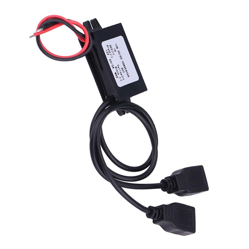 شاحن سيارة مزدوج USB محول وحدة محول DC 12V إلى 5V 3A محول للهاتف والأجهزة - Image 2