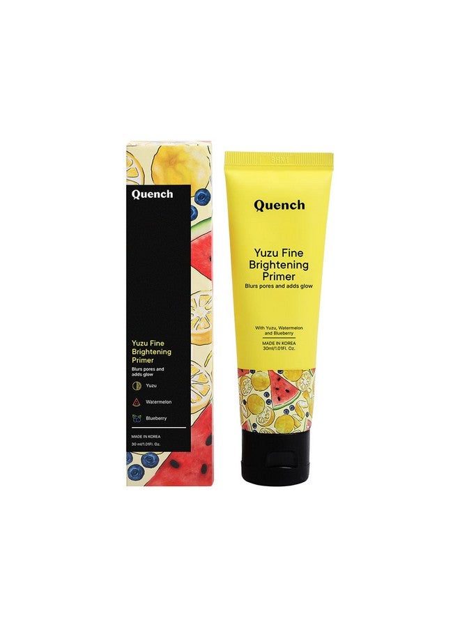 QUENCH BOTANICS Quench Vitamin C Brightening Primer with Ultra Fine Shimmer Pigment | Gives Brighter, Dewy Complexion | Lightweight & Non-Sticky | Made in Korea (30ml)  - Image 1