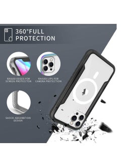 iPhone 14 Pro Max Case Hybrid Heavy Duty Defender Anti-Drop Transparent Cover Wireless Charging Bumper Frame Black - pzsku/Z6AF11D334E3190C39BFAZ/45/_/1670133799/734445d8-3e0d-4b18-8534-d2aeff5f795f