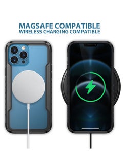 iPhone 14 Pro Max Case Hybrid Heavy Duty Defender Anti-Drop Transparent Cover Wireless Charging Bumper Frame Black - pzsku/Z6AF11D334E3190C39BFAZ/45/_/1670133800/83c40a07-51e8-49df-af27-bd5ba7250655