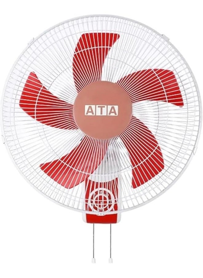 اي تي اي مروحة حائط ATA مقاس 16 بوصة بخمس شفرات من طراز Rowan B1605 - متعددة الألوان - Image 1
