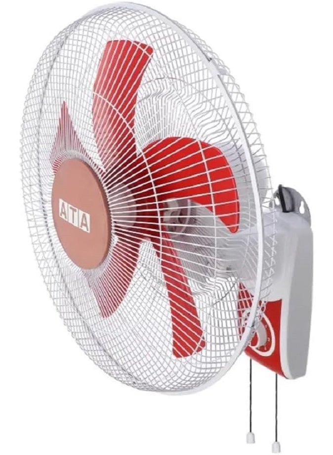 اي تي اي مروحة حائط ATA مقاس 16 بوصة بخمس شفرات من طراز Rowan B1605 - متعددة الألوان - Image 2