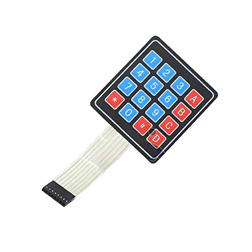 DEVMO 2PCS 4 x 4 Matrix Array 16 Key Membrane Switch Keypad Keyboard Compatible with Ar-duino/AVR/PIC - Image 2