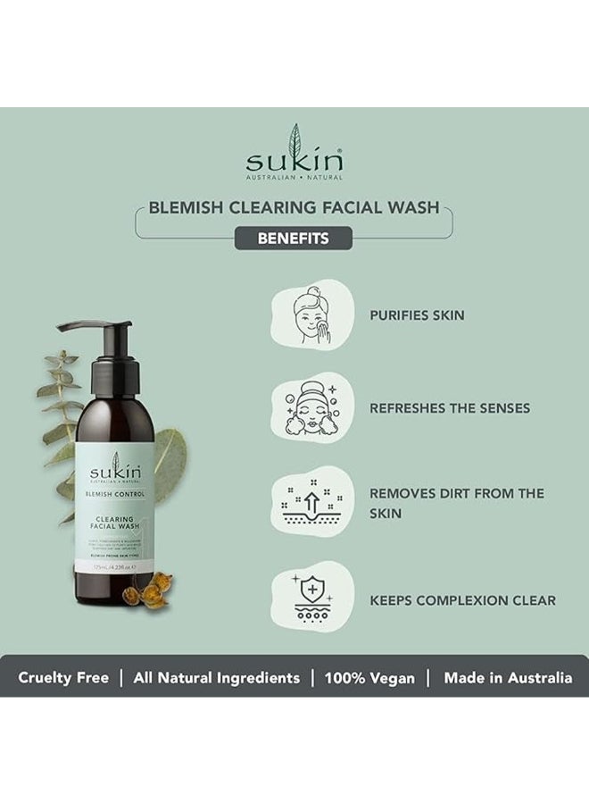 Sukin Blemish Control Clearing Facial Wash, Pomegranate & Willow - Image 3
