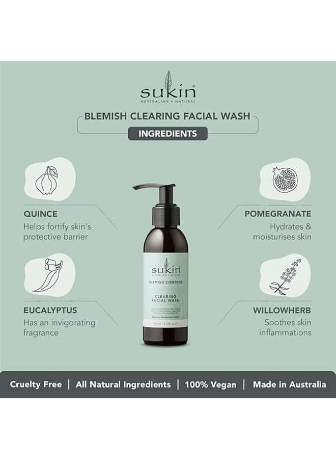 Sukin Blemish Control Clearing Facial Wash, Pomegranate & Willow - Image 2