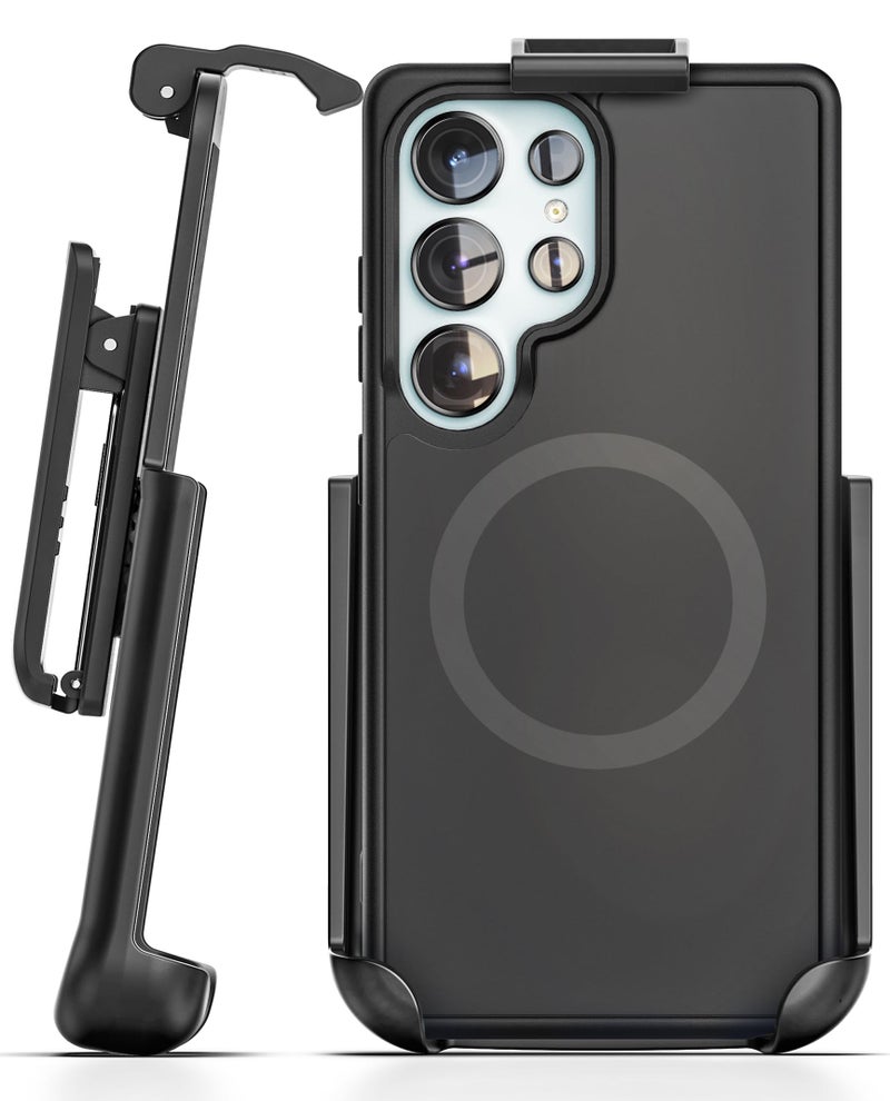Encased SlimShield for Samsung Galaxy S26 Ultra Case with Belt Clip (Compatible with MagSafe) Slim Protective Case & Holster (Black) - Image 1